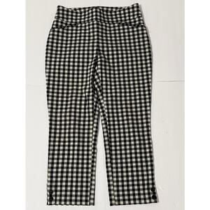 Chico's Fabulously Slimming Black & White Checkered Pants, .5